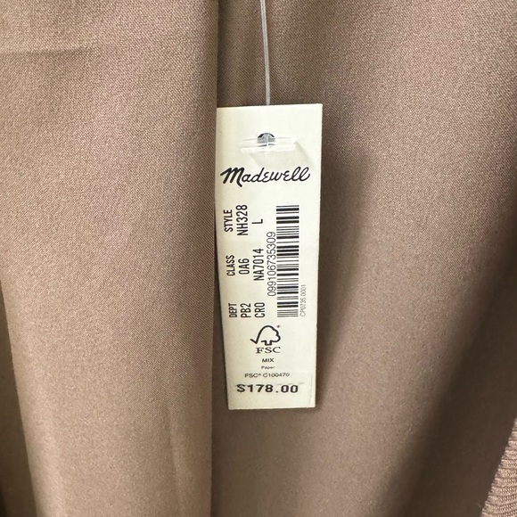 Madewell tan oversized blazer large Nwt - Picture 7 of 7